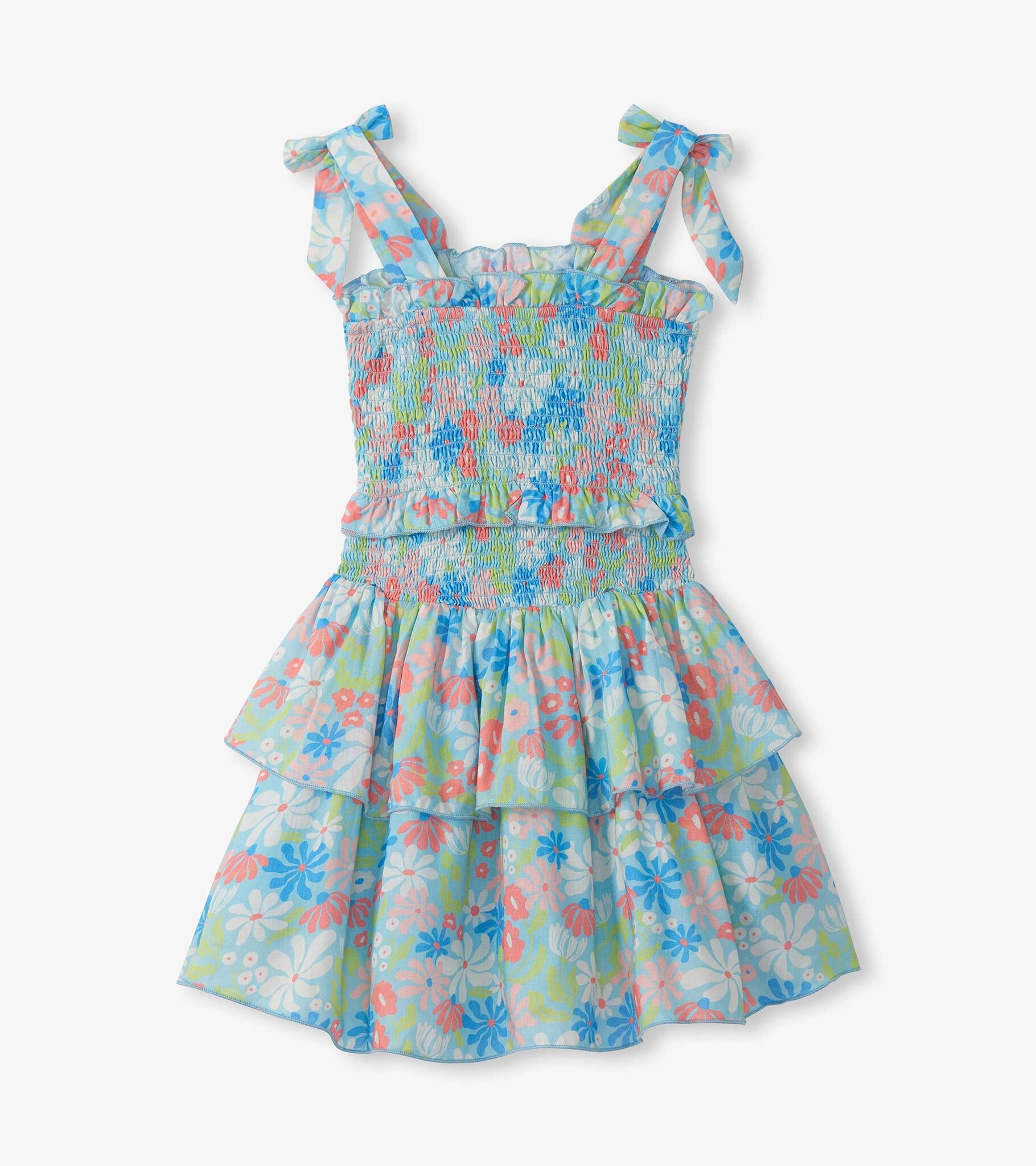 Hatley Hatley Whimsical Flowers Smocked Angel Dress
