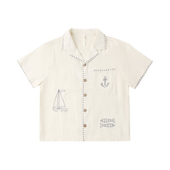 Rylee and Cru Rylee & Cru Sailor Lapel Collar Shirt