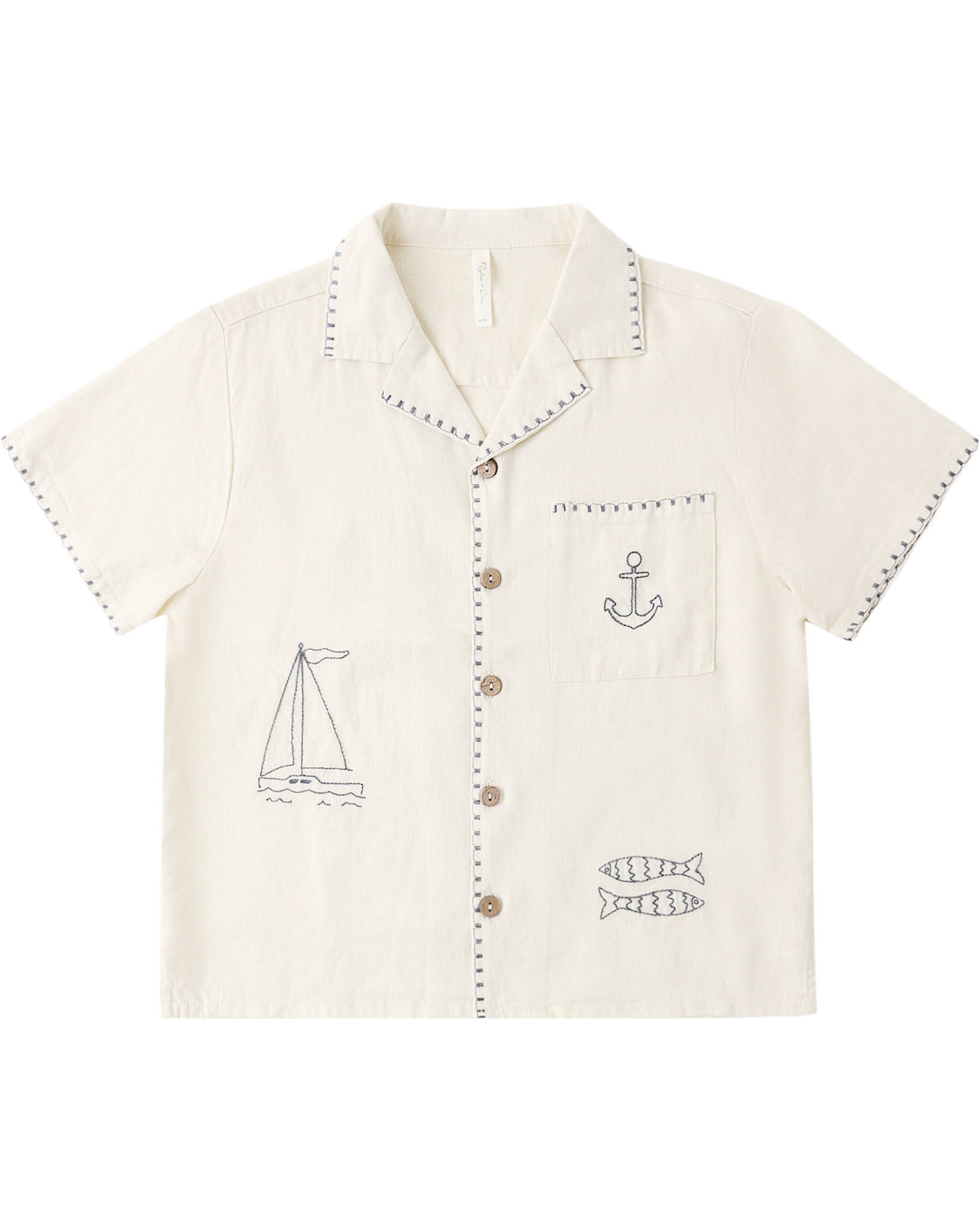 Rylee and Cru Rylee & Cru Sailor Lapel Collar Shirt