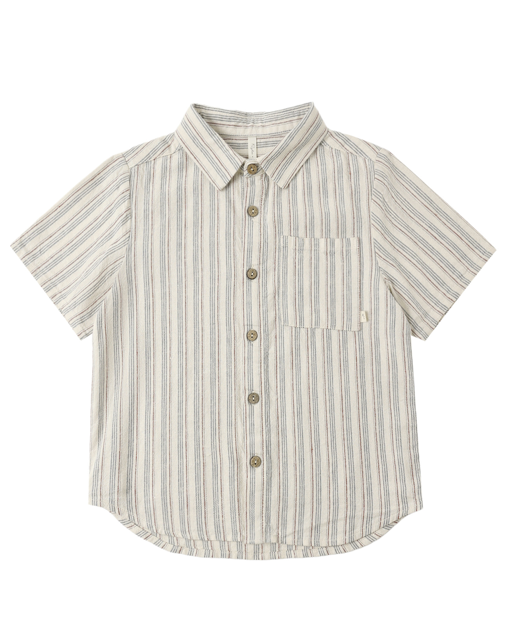 Rylee and Cru Rylee & Cru Nautical Stripe Collared Short Sleeve Shirt