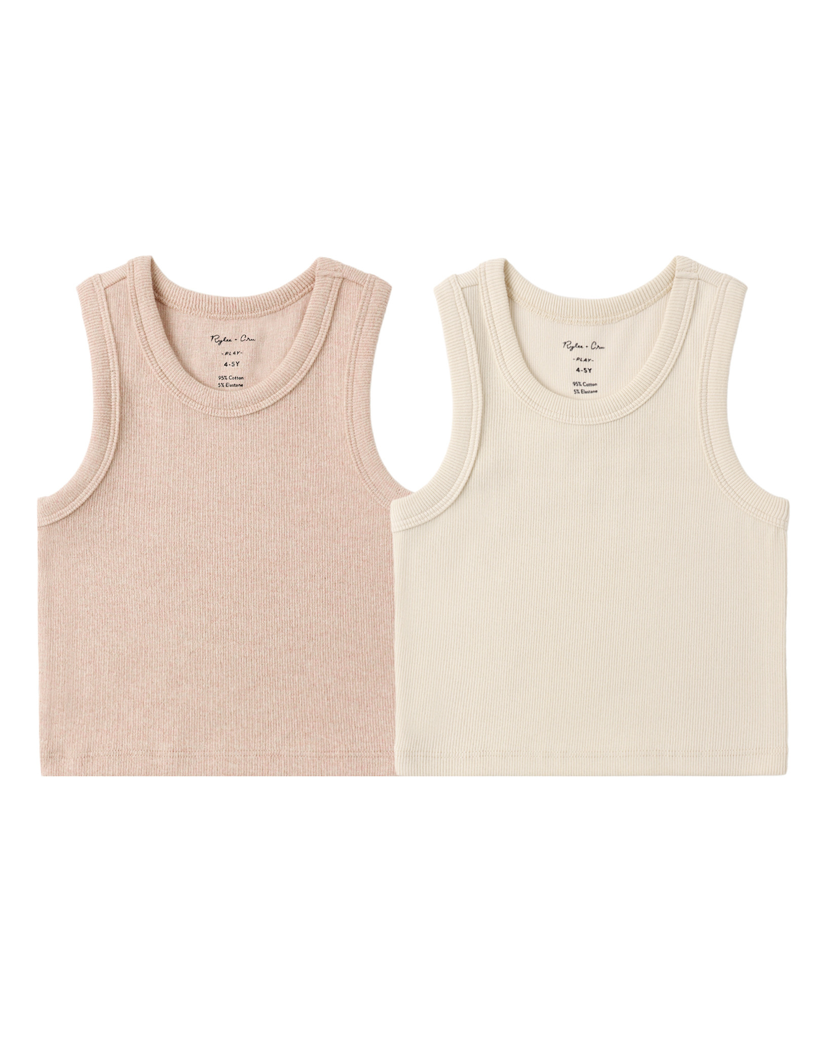 Rylee and Cru Rylee & Cru Ribbed Tank Set