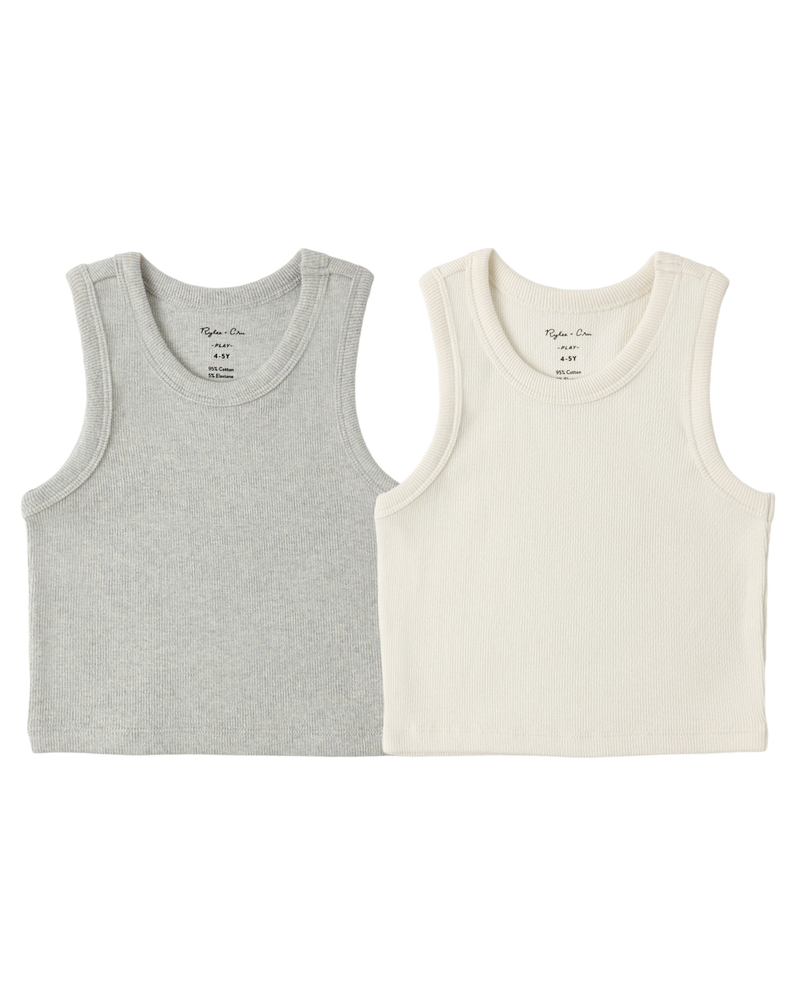 Rylee and Cru Rylee & Cru Ribbed Tank Set