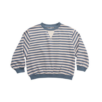 Rylee and Cru Rylee & Cru Marine Stripe Oversized Crewneck