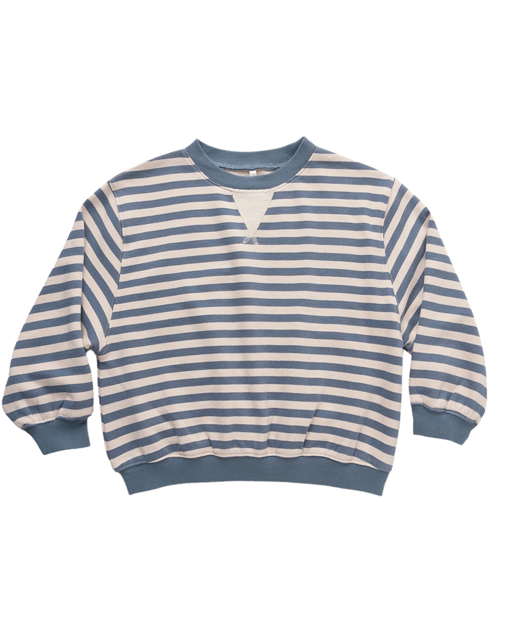 Rylee and Cru Rylee & Cru Marine Stripe Oversized Crewneck