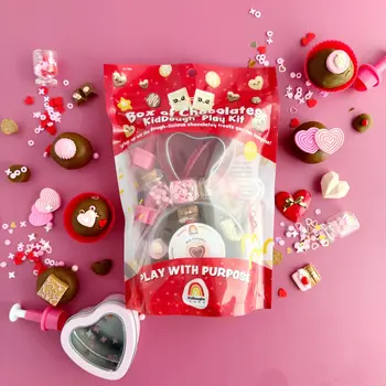 Earth Grown KidDoughs Valentine's Box of Chocolates Kiddough Play Kit
