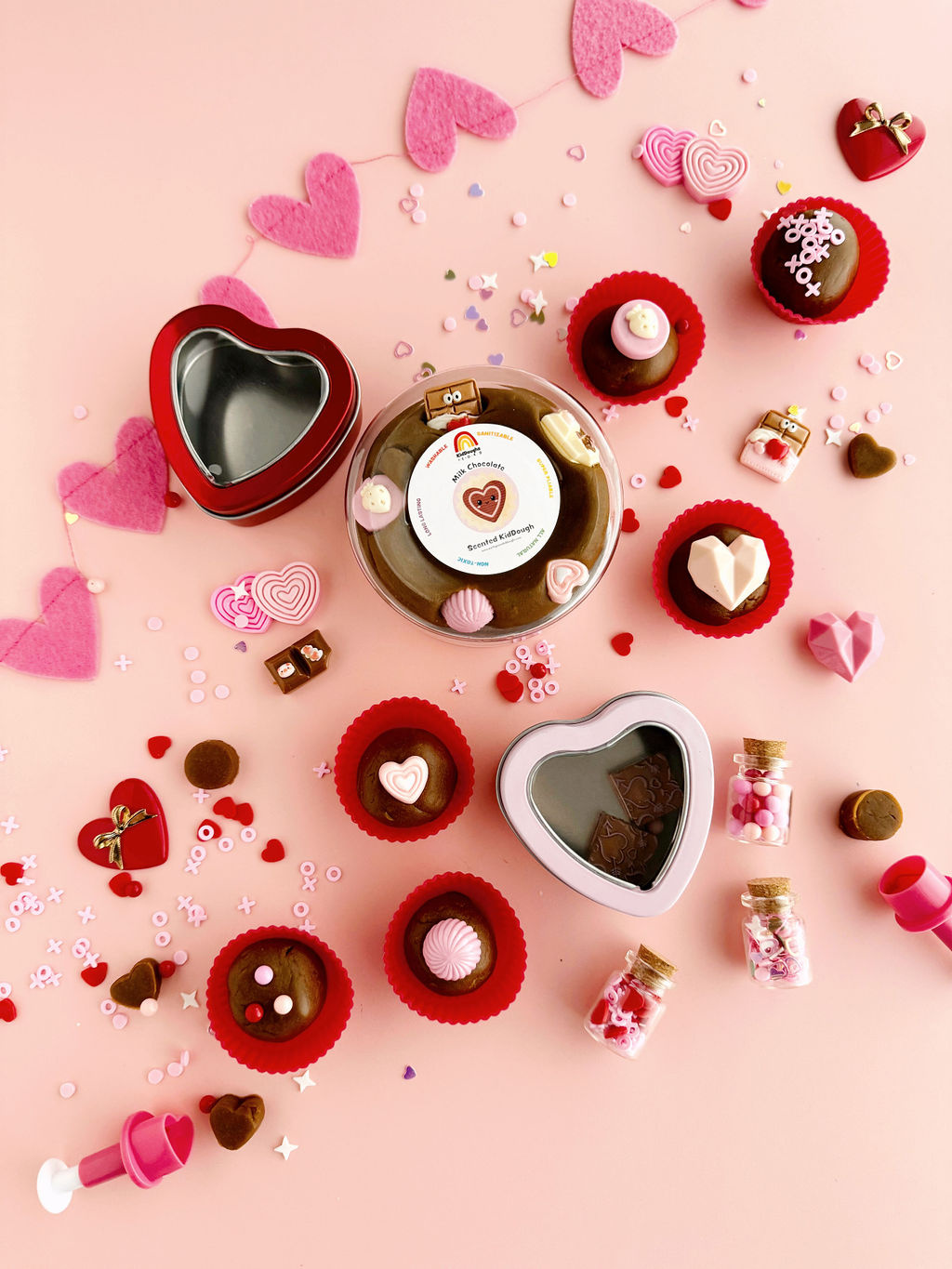 Earth Grown KidDoughs Valentine's Box of Chocolates Kiddough Play Kit