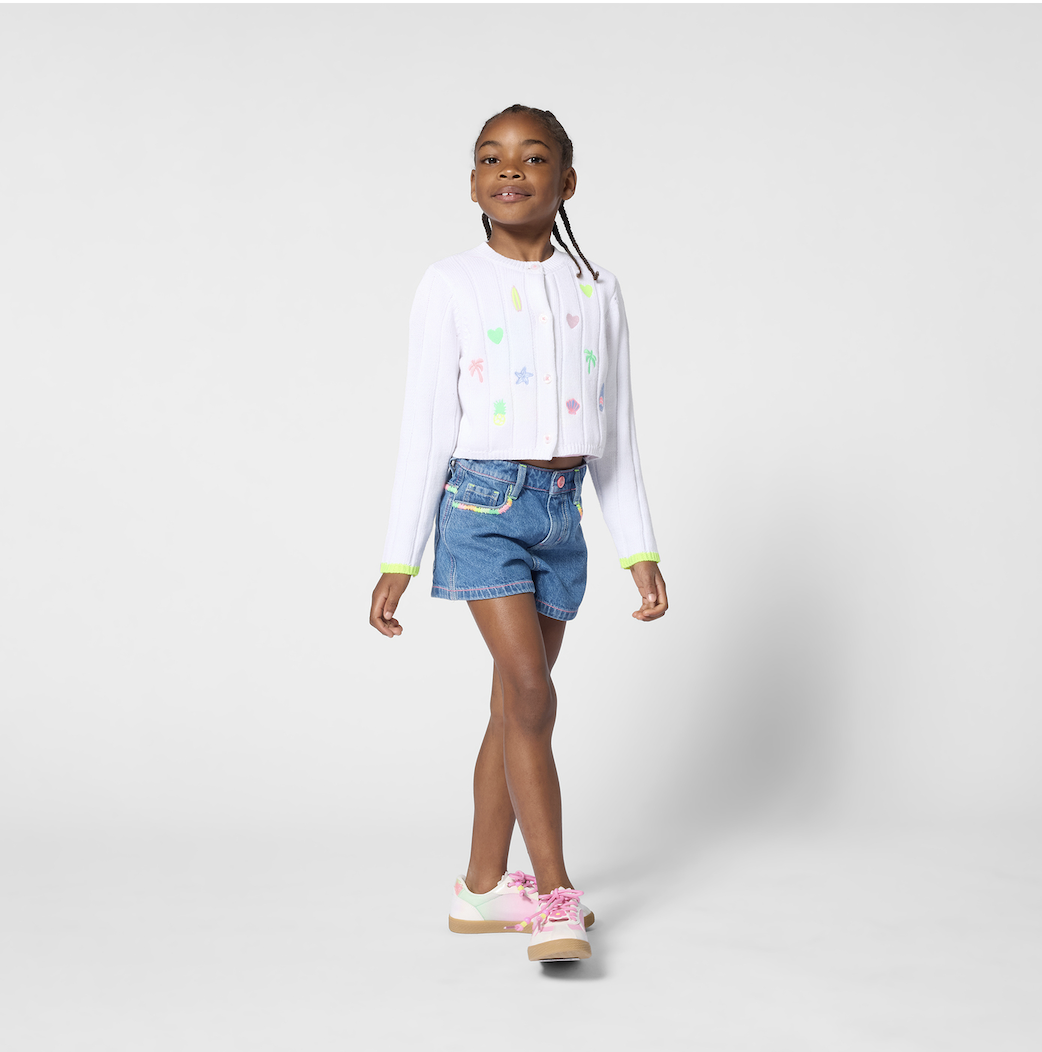 Billieblush Billieblush Embroidered Denim Shorts