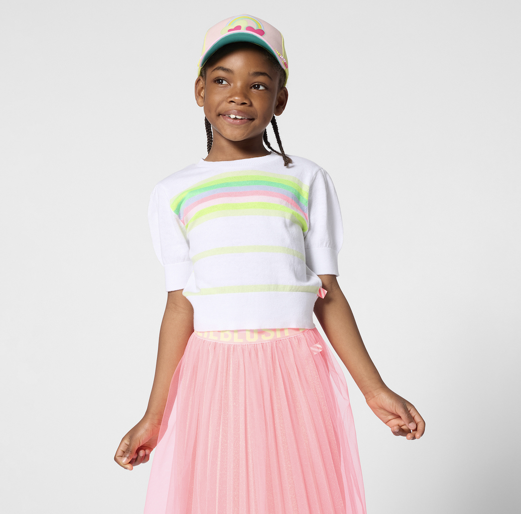 Billieblush Billieblush Striped Knit Sweater