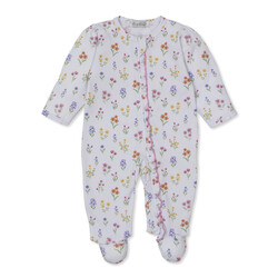 kissy kissy Kissy Kissy Summer Wildflowers Zip Footie