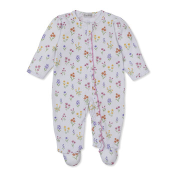 kissy kissy Kissy Kissy Summer Wildflowers Zip Footie