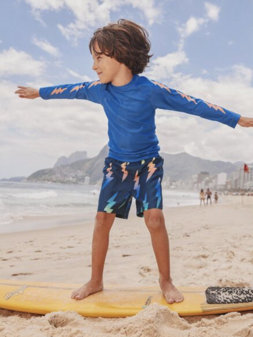 Tea Collection Tea Mid-Length Swim Trunks