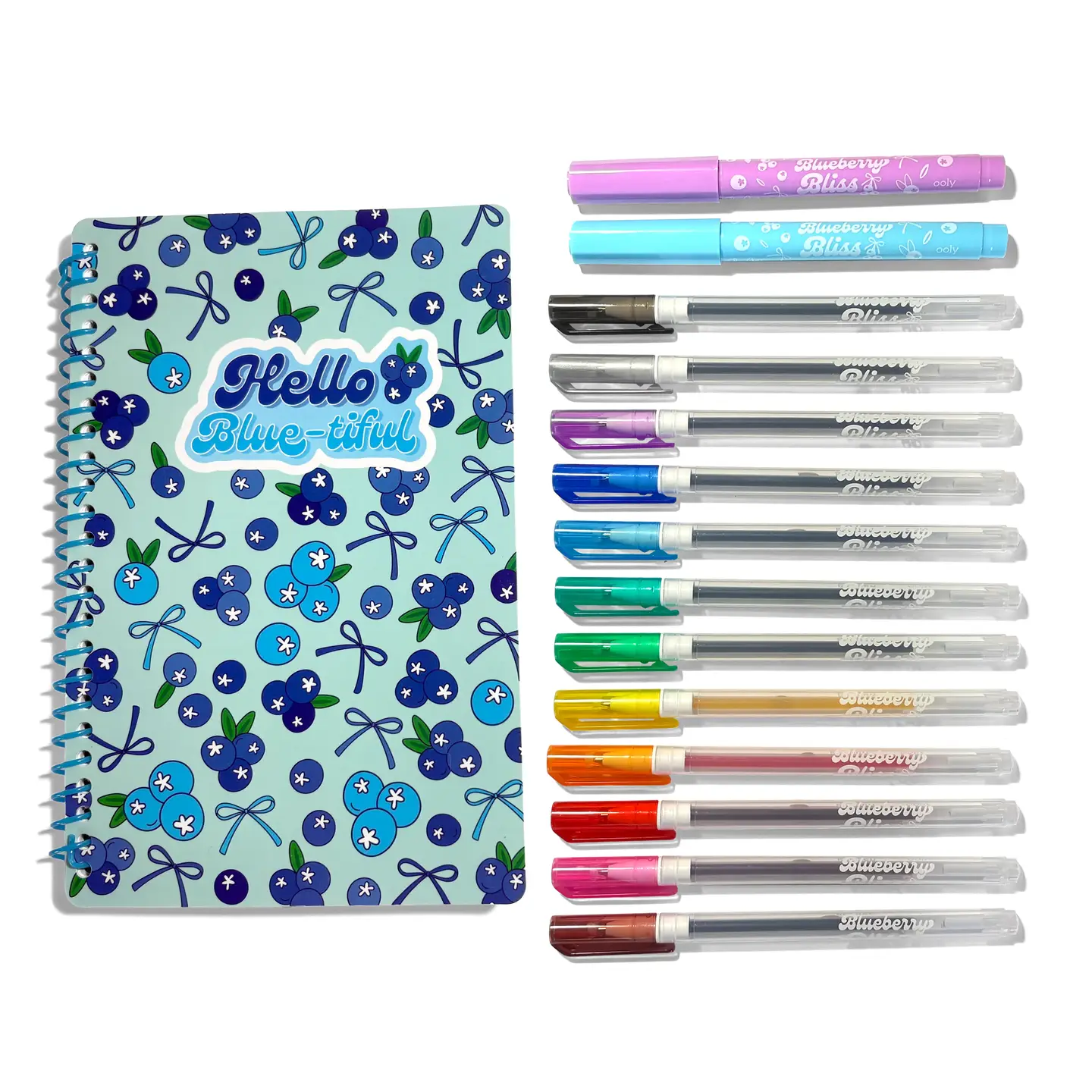 ooly Ooly Blueberry Bliss: Scented Gel Pen & Highlighter Writing Kit