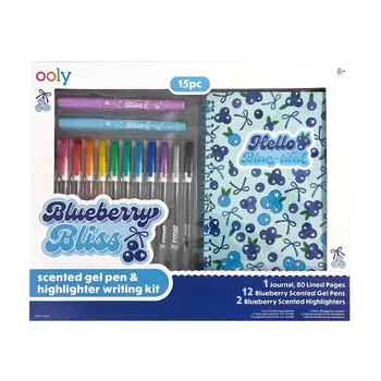 ooly Ooly Blueberry Bliss: Scented Gel Pen & Highlighter Writing Kit