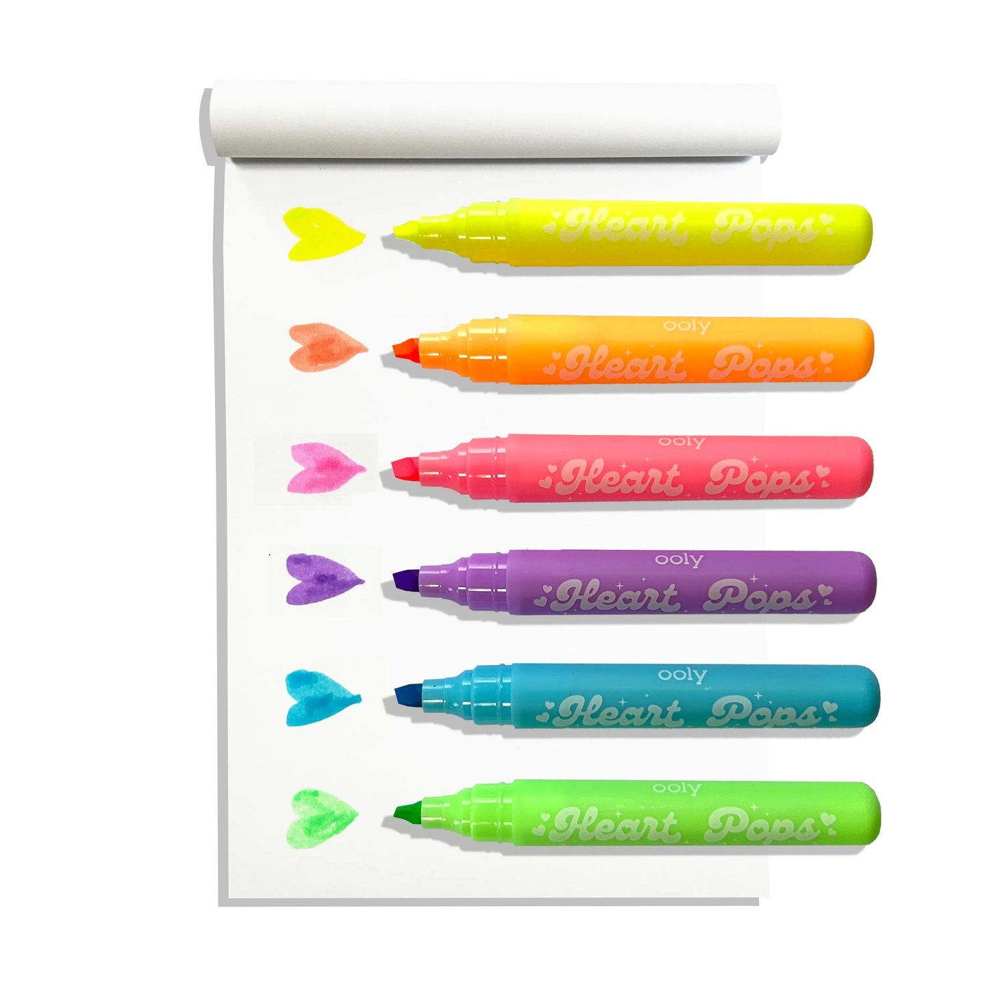 ooly Ooly  Heart Pops: Neon Highlighters (Set of 6)