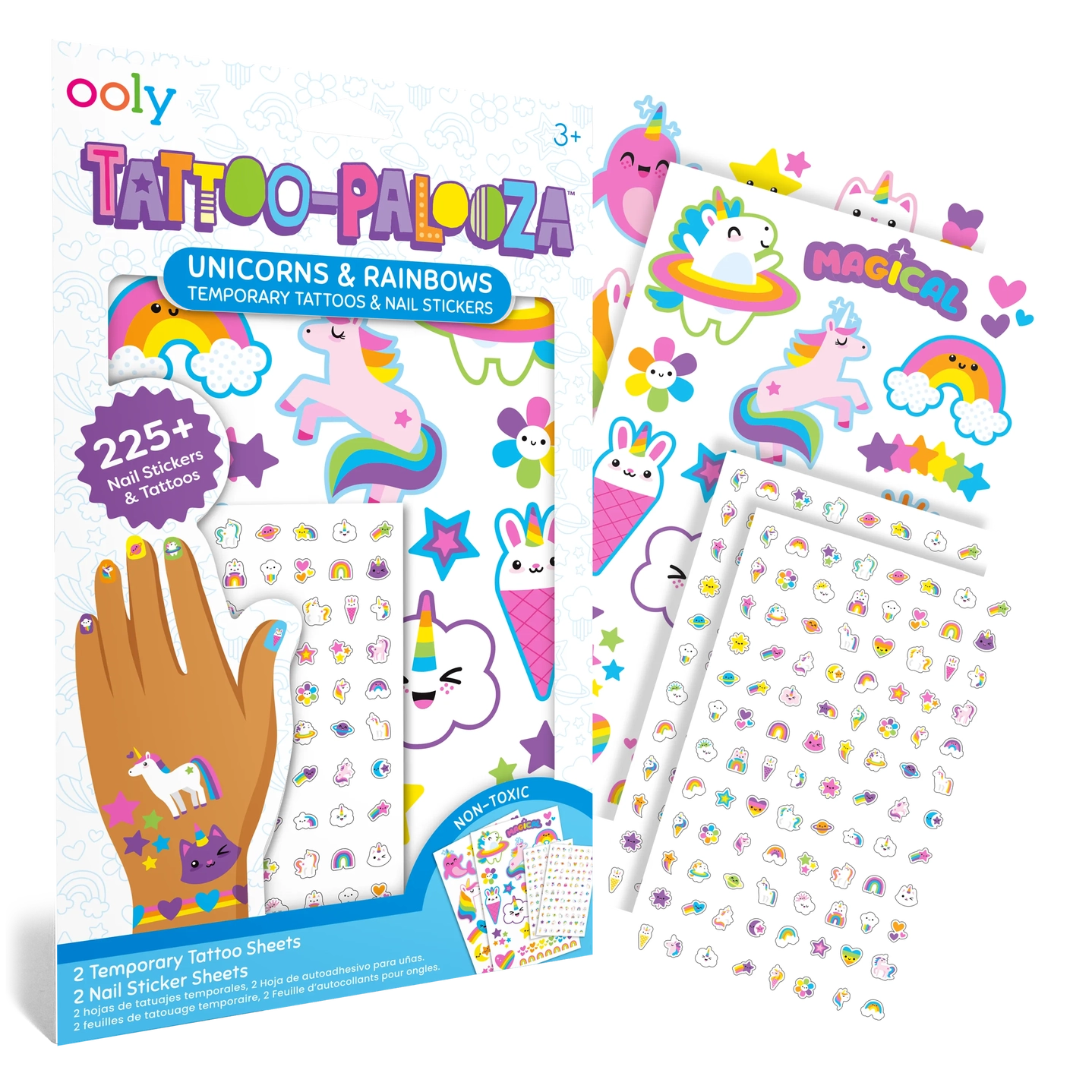 ooly Ooly Tattoo Palooza: Temporary Tattoos & Nail Stickers - Unicorns