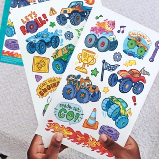 ooly Ooly Tattoo Palooza: Temporary Tattoos - Monster Trucks (3 Sheet)