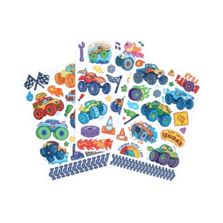 ooly Ooly Tattoo Palooza: Temporary Tattoos - Monster Trucks (3 Sheet)