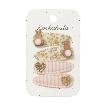 Rockahula Petal Bunny Fabric Clip Set