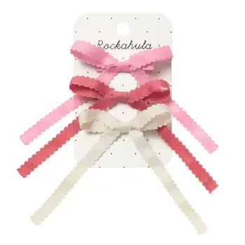 Rockahula Rockahula Scalloped Bow Tie Clips 3 pack