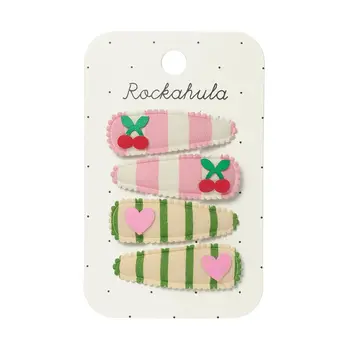 Rockahula Cherry Kiss Fabric Clip Set