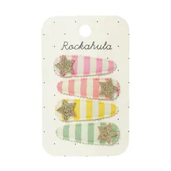 Rockahula Stripy Star Fabric Clip Set