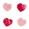Rockahula Love Heart Claw Clip 4 Pack