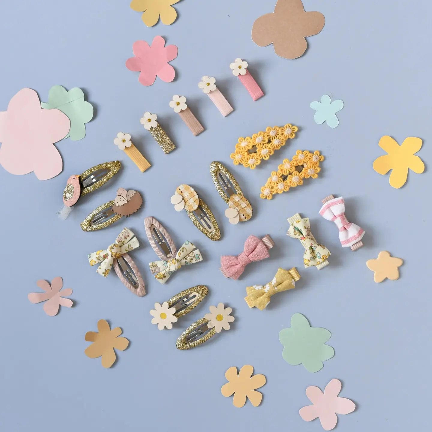 Rockahula Petal Mini Bow Clip Set