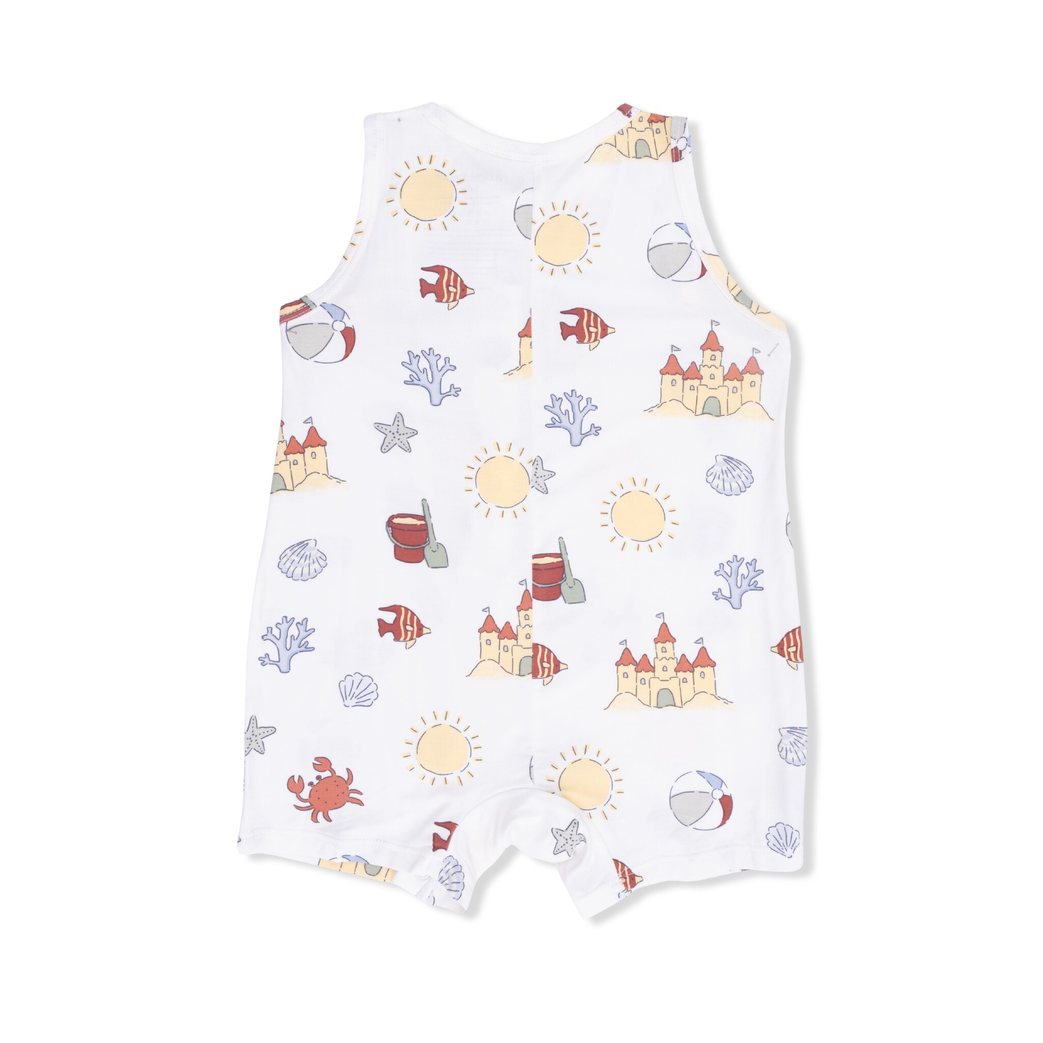 Angel Dear Angel Dear Sunny Sandcastles Sleeveless Shortie Romper