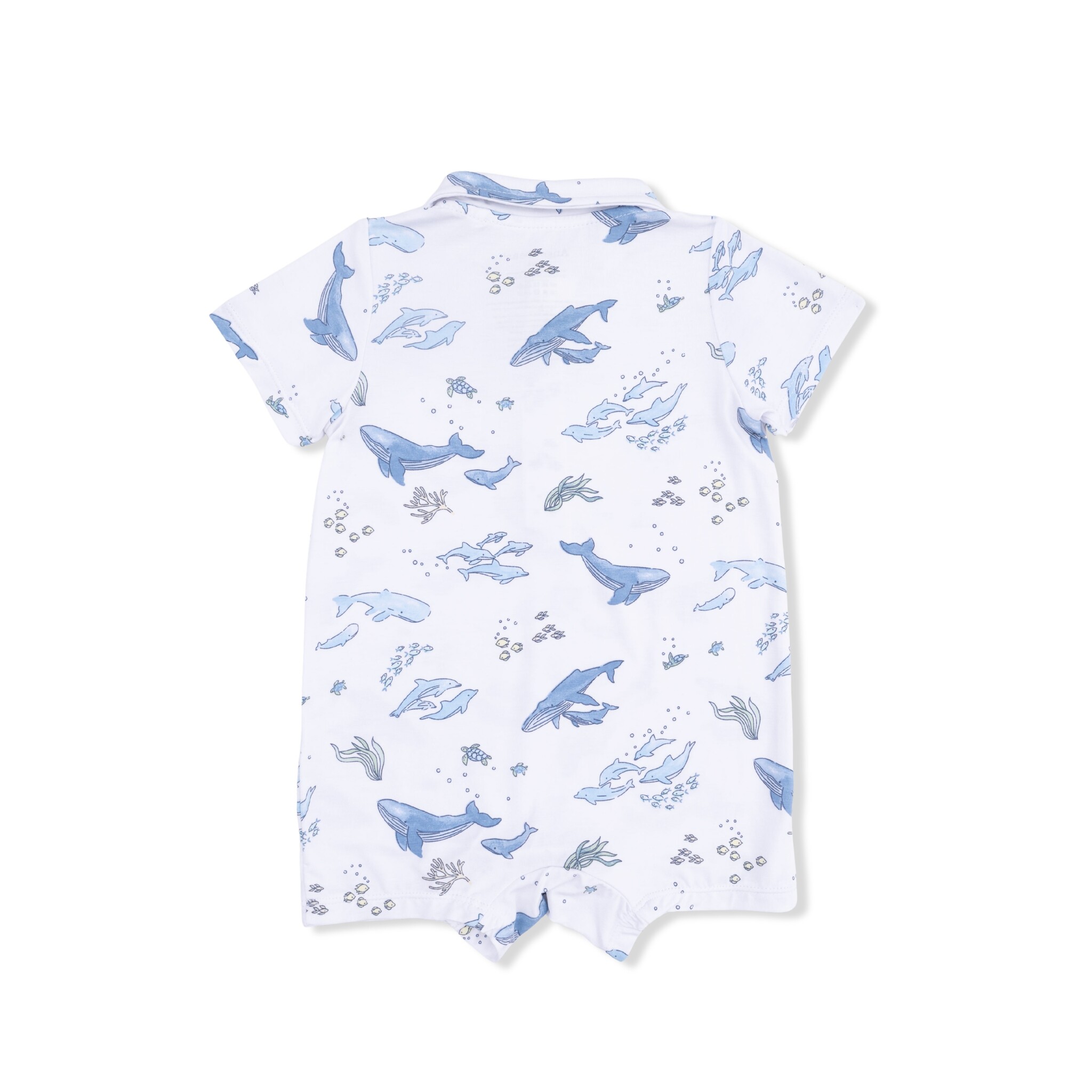 Angel Dear Angel Dear Watercolor Blue Whales Polo Shortie