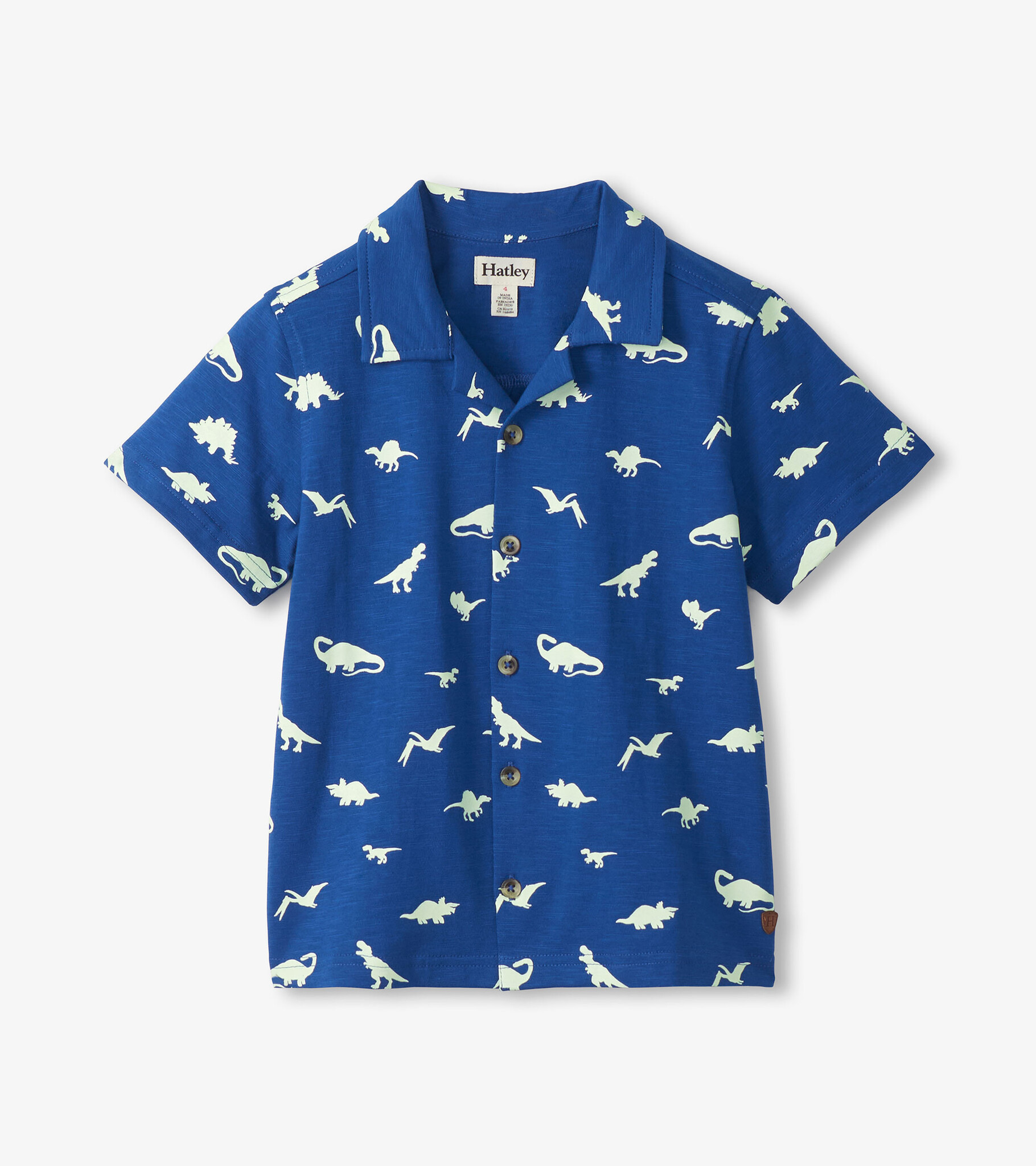 Hatley Hatley Glow in the Dark Dinos Jersey Buttondown