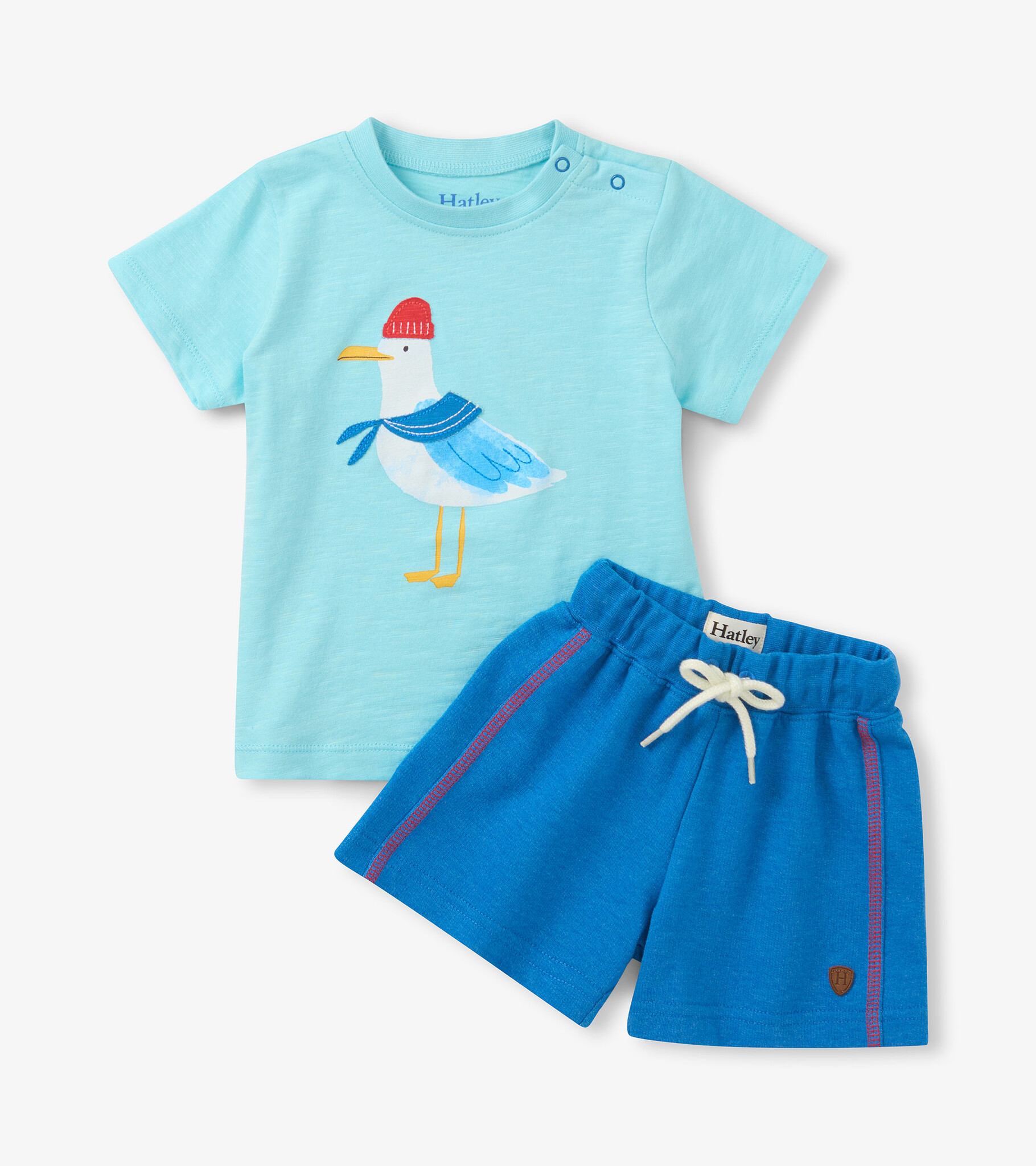 Hatley Hatley Charming Seagull Tee & Short Set