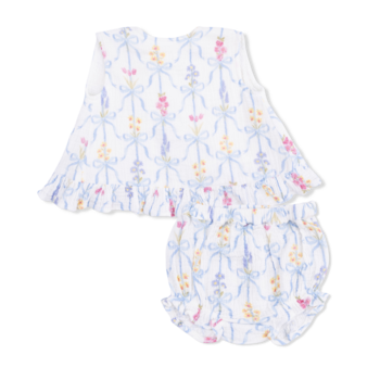 Angel Dear Angel Dear Ribbon Bouquets Ruffle Top & Bloomer