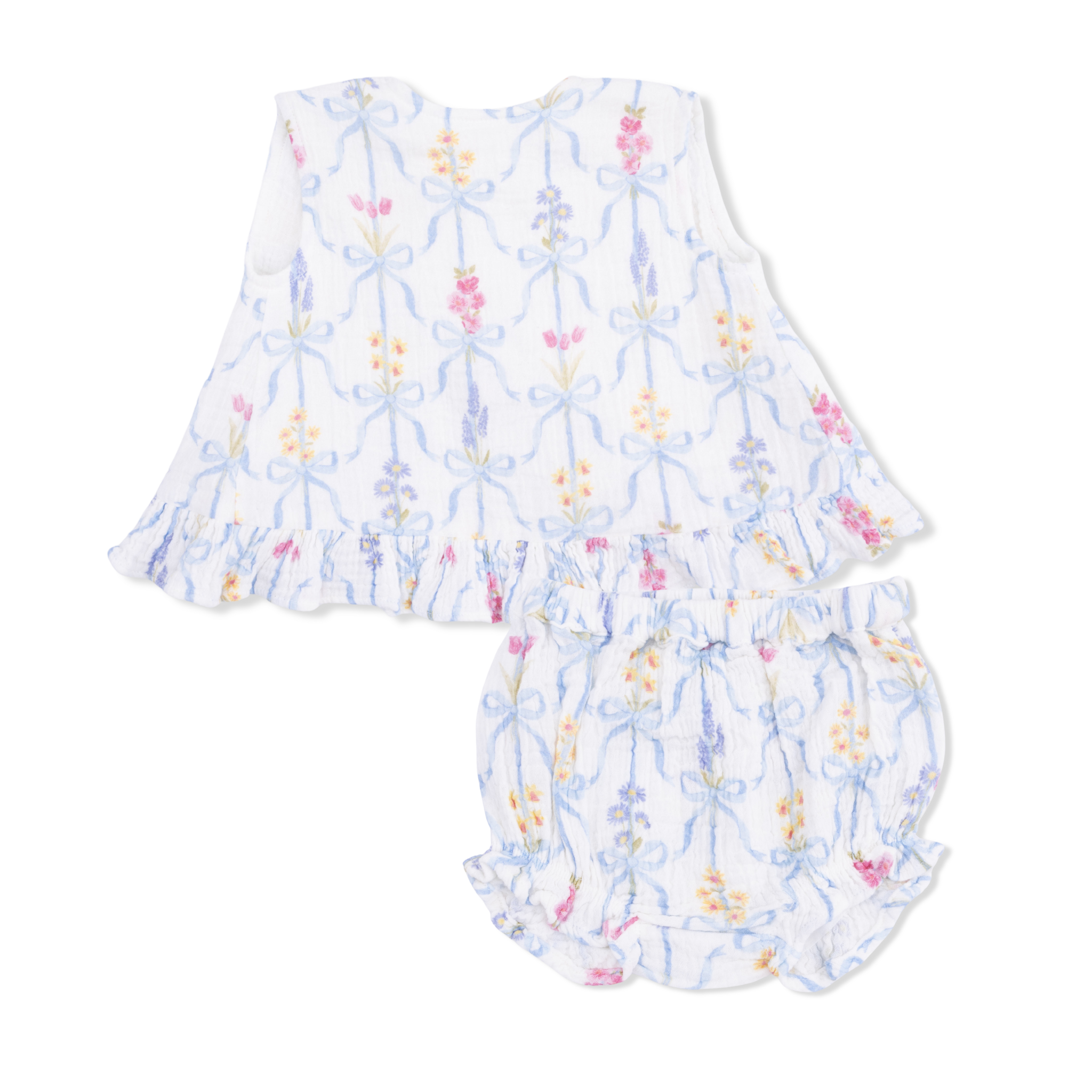 Angel Dear Angel Dear Ribbon Bouquets Ruffle Top & Bloomer