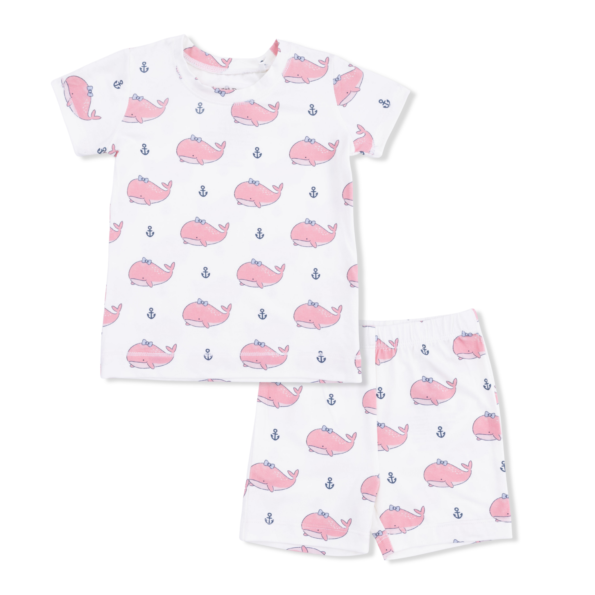 Angel Dear Angel Dear Bubbly Whale Loungewear Short Set