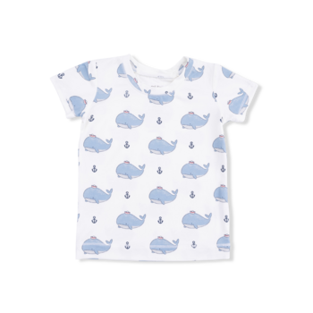 Angel Dear Angel Dear Bubbly Sailor Whales Loungewear Short Set