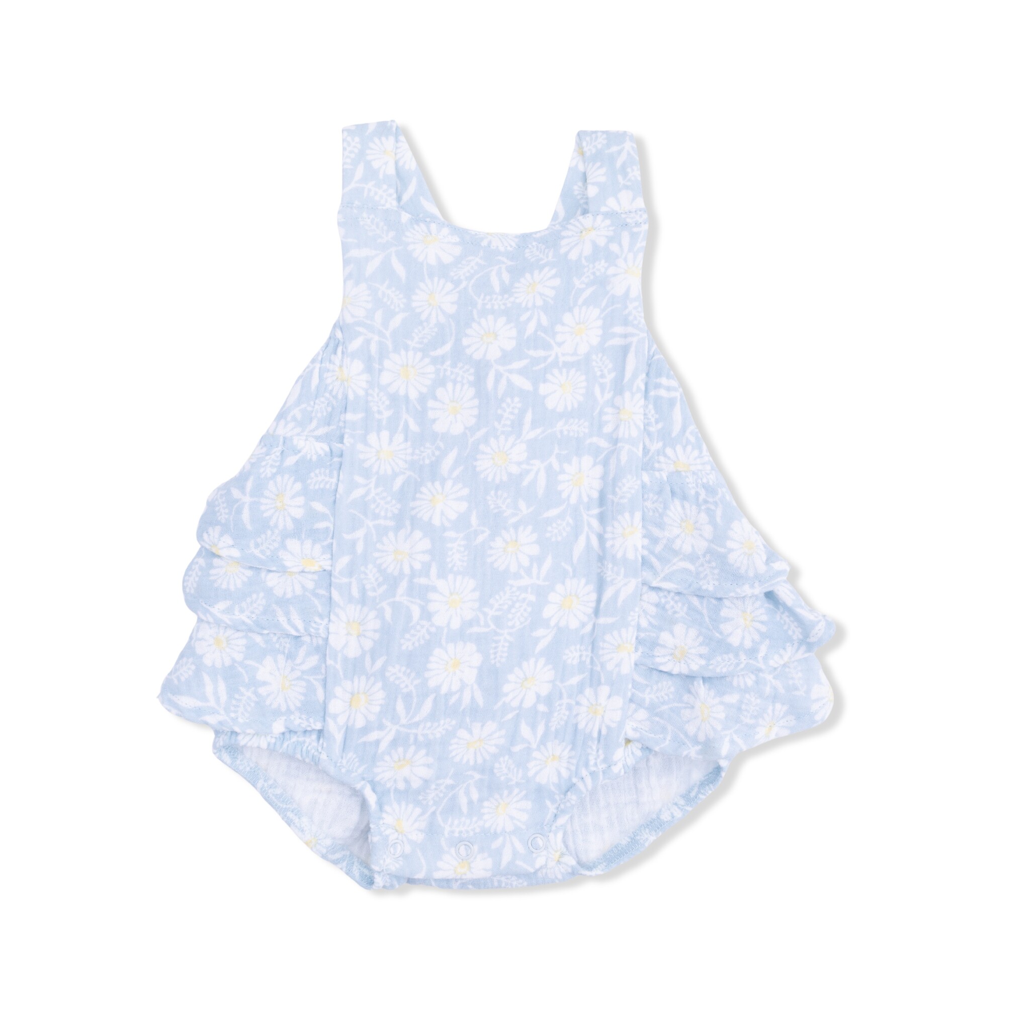 Angel Dear Angel Dear Western Daisies Ruffle Sunsuit
