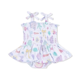 Angel Dear Angel Dear Beach Days Smocked Bubble w/ Skirt