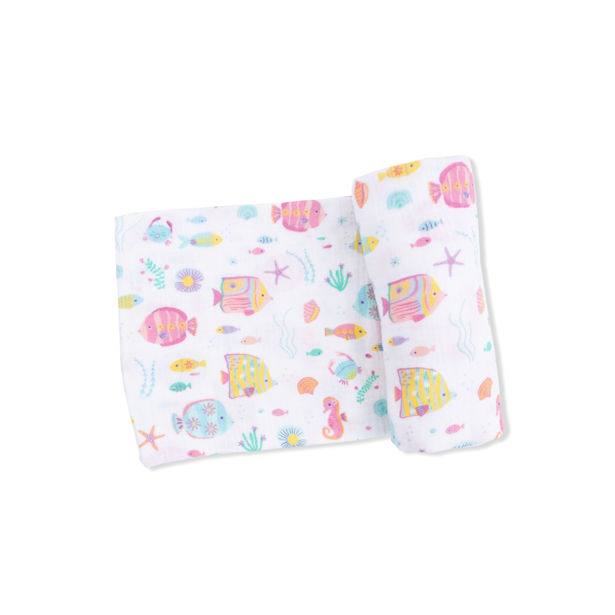 Angel Dear Angel Dear Sunny Coral Reef Fish Swaddle Blanket