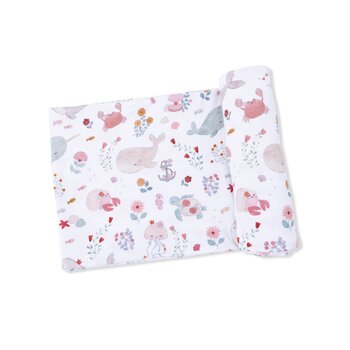 Angel Dear Angel Dear Garden Sea Creatures Swaddle Blanket