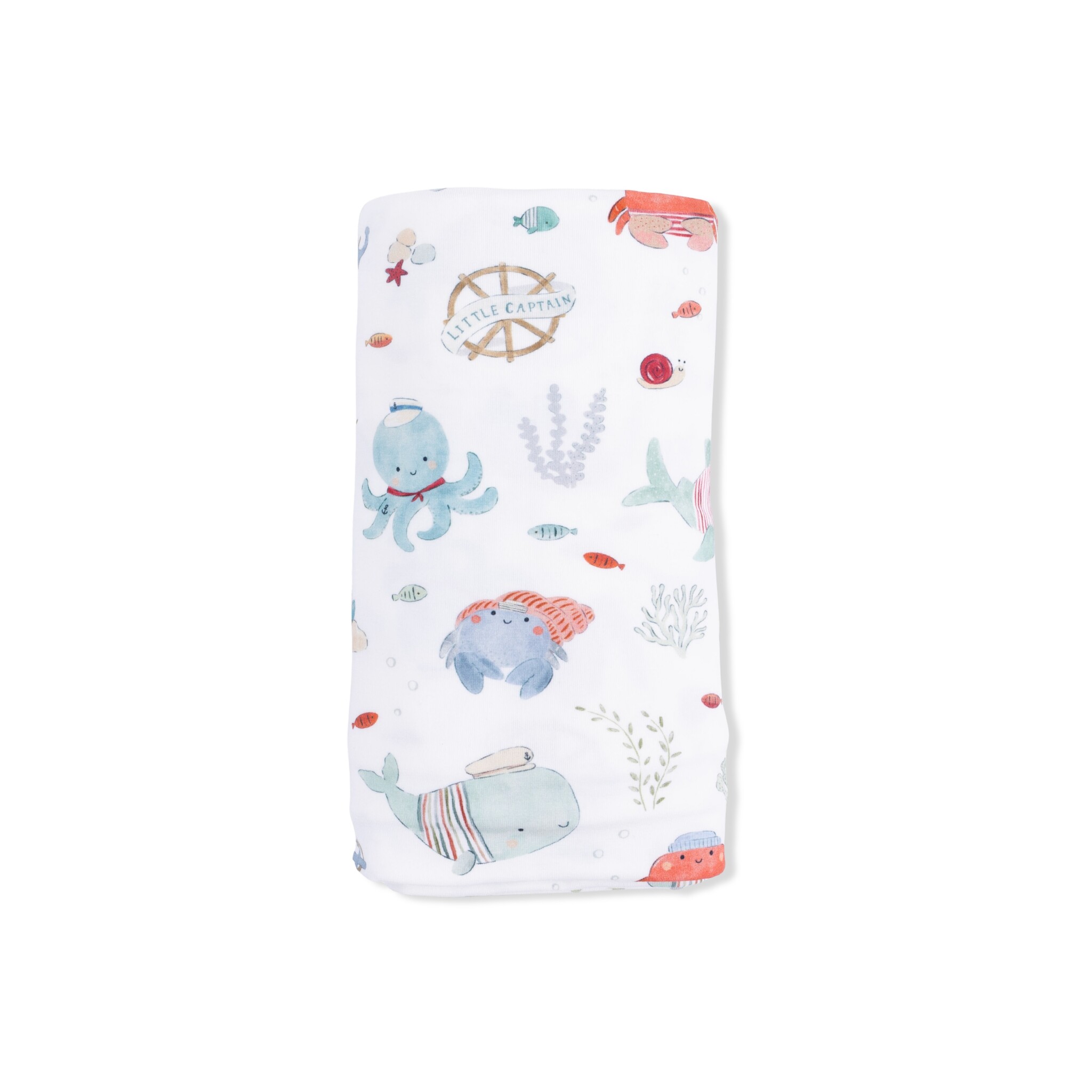 Angel Dear Angel Dear Sailor Sea Creatures Swaddle Blanket