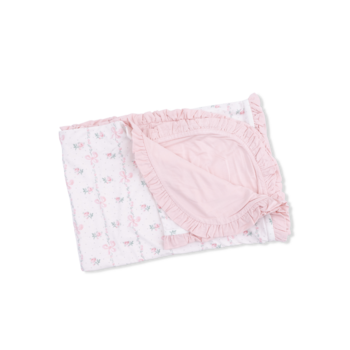 Angel Dear Angel Dear Dainty Buds and Bows Ruffle Blanket