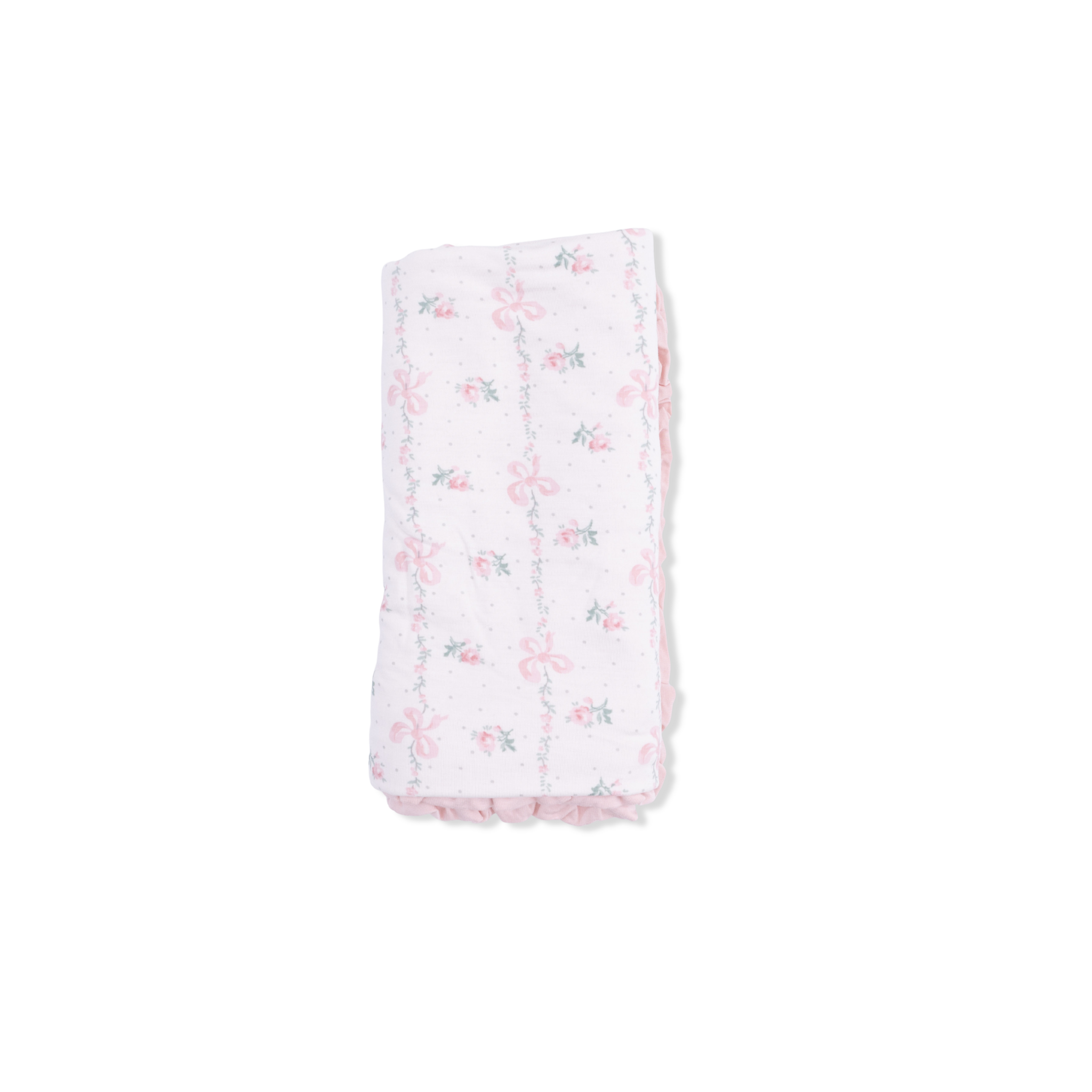 Angel Dear Angel Dear Dainty Buds and Bows Ruffle Blanket