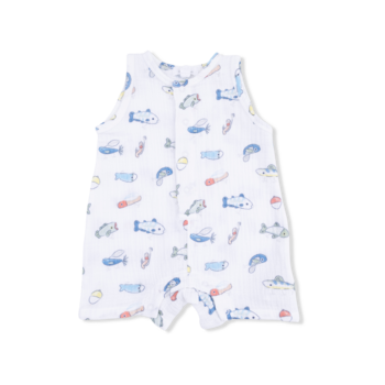 Angel Dear Angel Dear Fishing Lures Sleeveless Shortie Romper