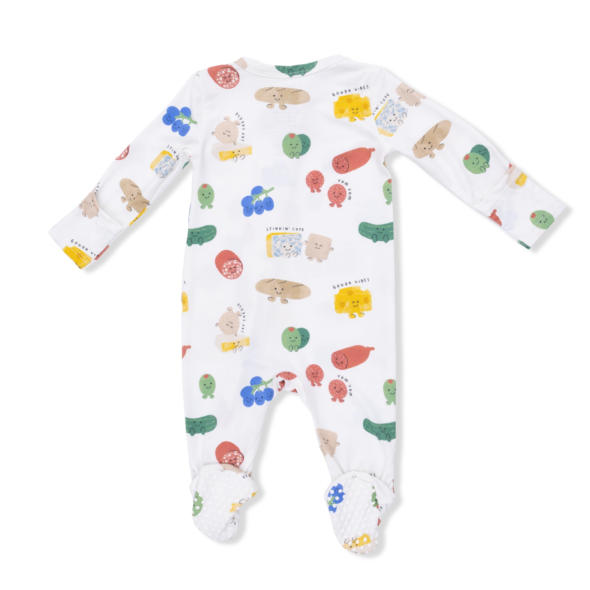 Angel Dear Angel Dear Charcuterie Cuties 2 Way Zipper Footie