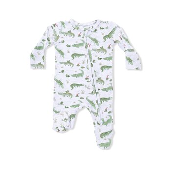 Angel Dear Angel Dear Crayon Alligator 2 Way Zipper Footie