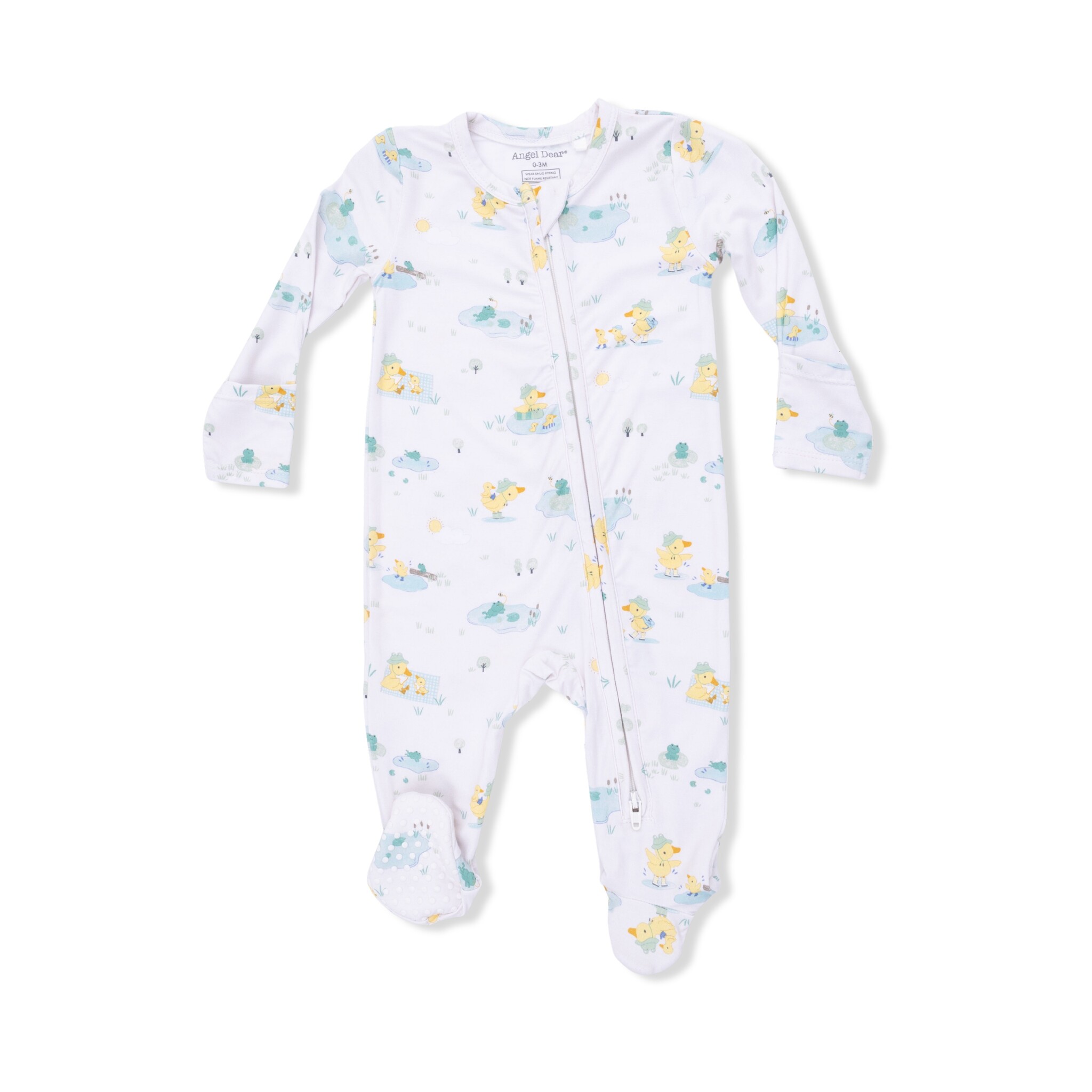 Angel Dear Angel Dear Frog and Duck Pond 2 Way Zipper Footie