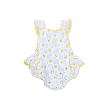 Angel Dear Angel Dear  Lovely Lemons Ric Rac Ruffle Sunsuit
