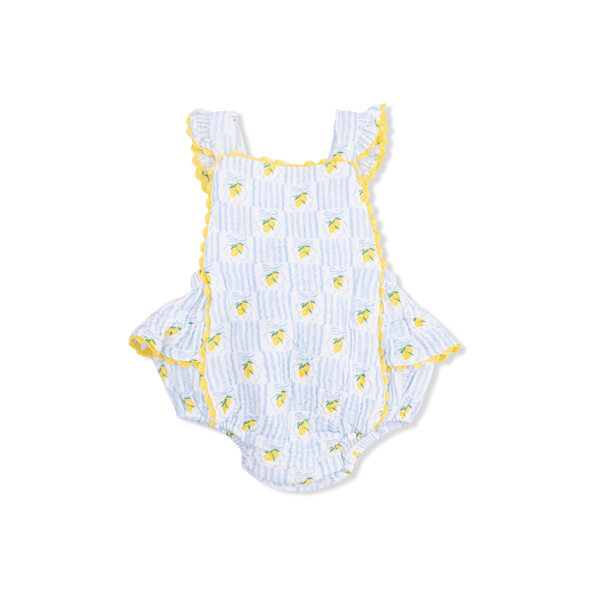 Angel Dear Angel Dear  Lovely Lemons Ric Rac Ruffle Sunsuit