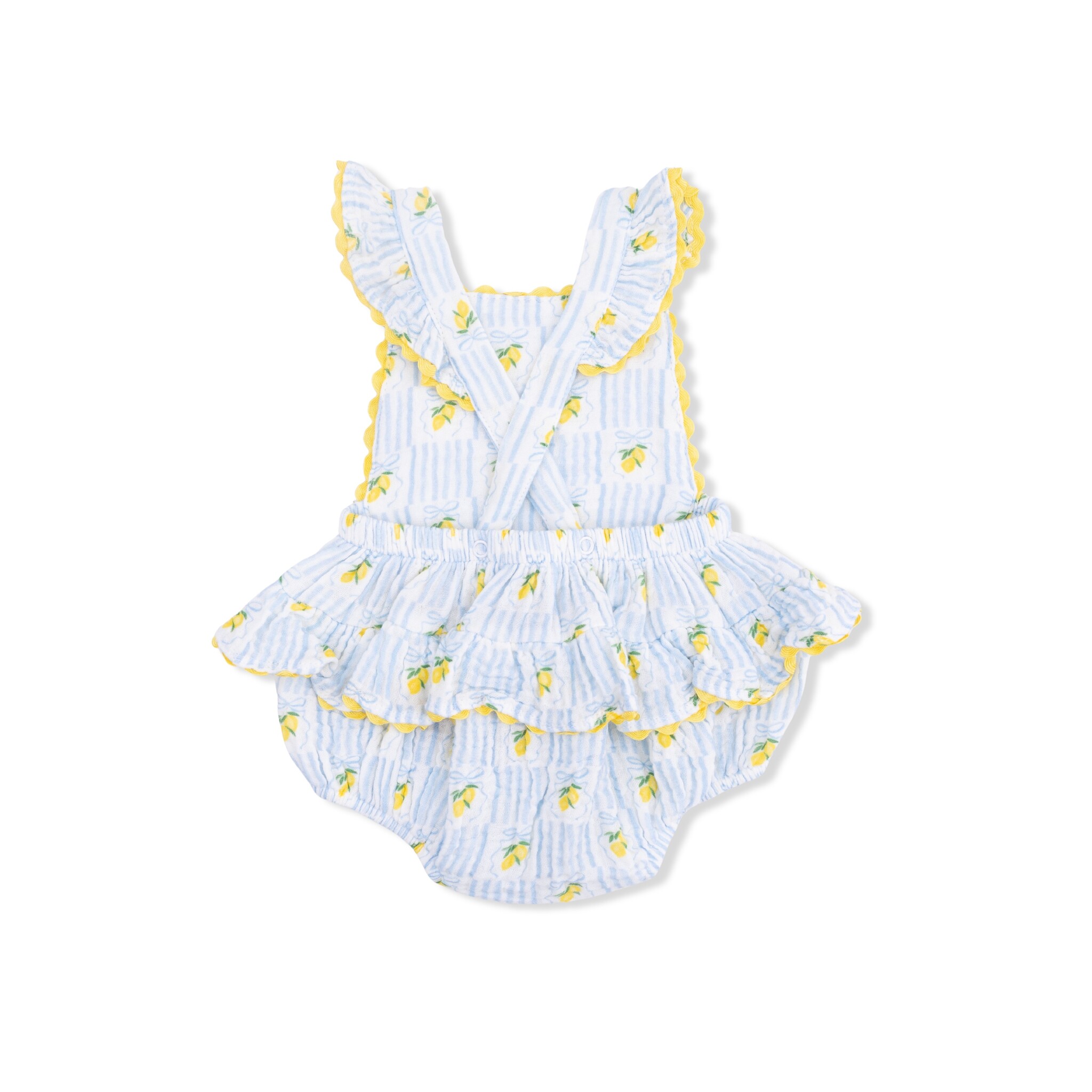 Angel Dear Angel Dear  Lovely Lemons Ric Rac Ruffle Sunsuit