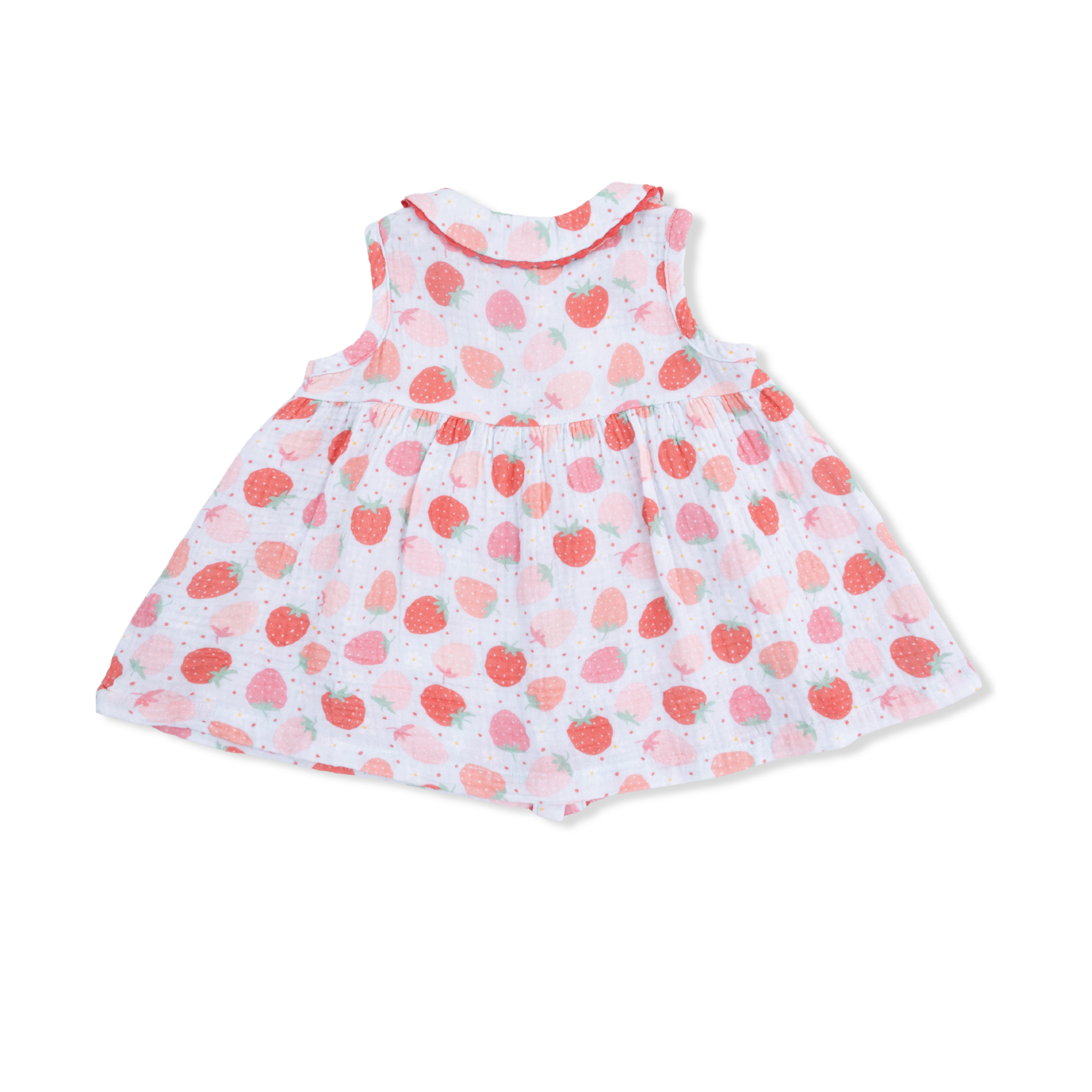 Angel Dear Angel Dear Strawberry Bliss Jill Dress Sleeveless w/ Bloomer